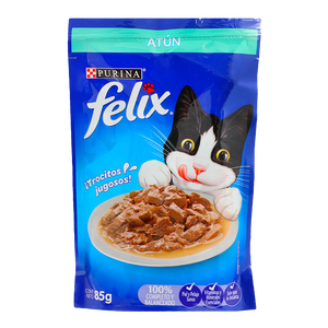 ALIMENTO PARA GATO FELIX ATUN POUCH 85  GR.