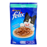 ALIMENTO PARA GATO FELIX ATUN POUCH 85  GR.