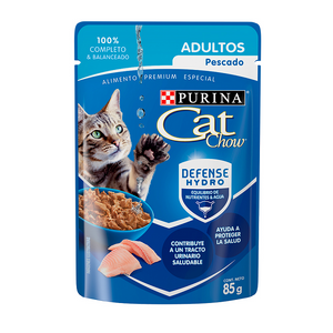 CAT CHOW PURINA ALIMENTO PARA GATO ADULTOS PESCADO 85 g 85  GR.