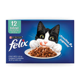 ALIMENTO PARA GATO FELIX POUCH 12 PACK 1.020  KG.