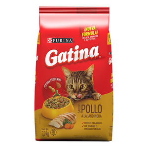 ALIMENTO PARA GATO GATINA SABOR POLLO BOLSA 3  KG.