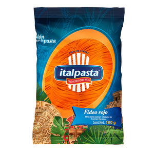 PASTA PARA SOPA FIDEO ROJO ITALPASTA 180  GR.