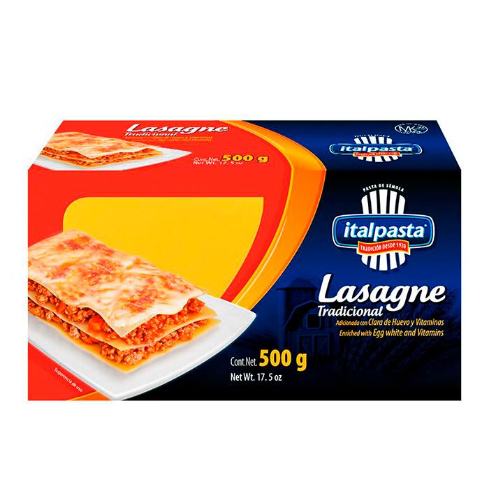 PASTA LASAGNE TRADICIONAL ITAPASTA 500  GR.