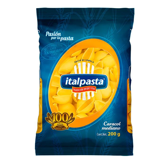 PASTA PARA SOPA CARACOL MEDIANO ITALPASTA 200  GR.