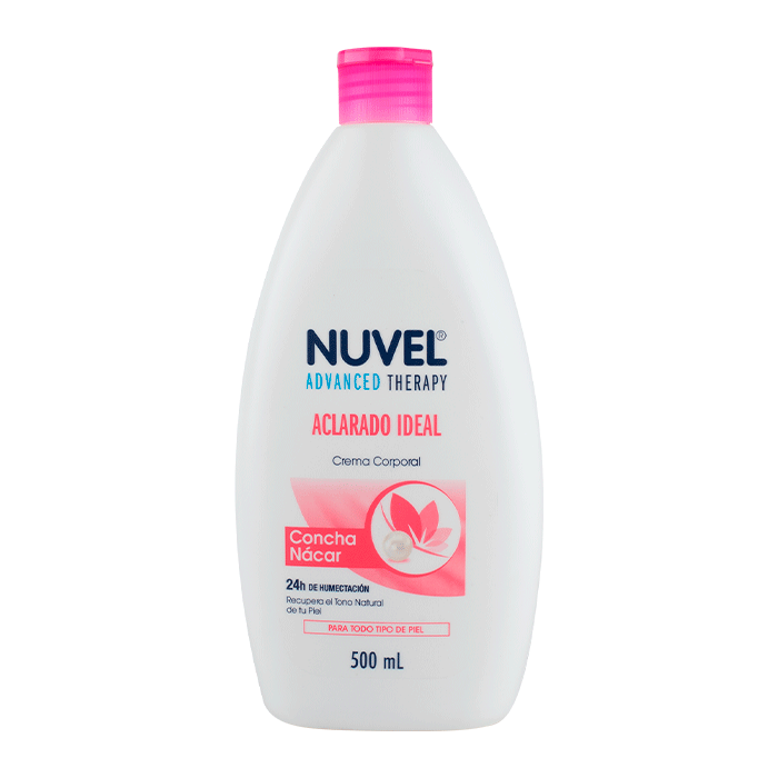 CREMA COPORAL ACLARADO NUVEL CONCHA NACAR 500  ML.