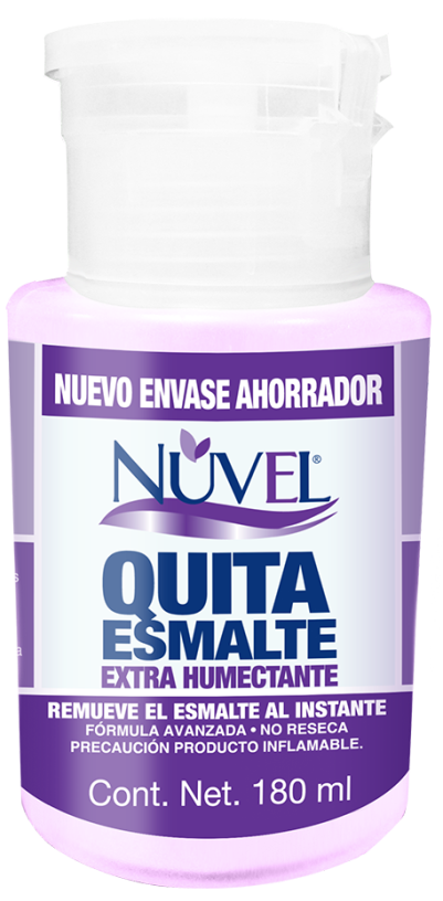 QUITA ESMALTE NUVEL EXTRA HUMECTANTE 180  ML.