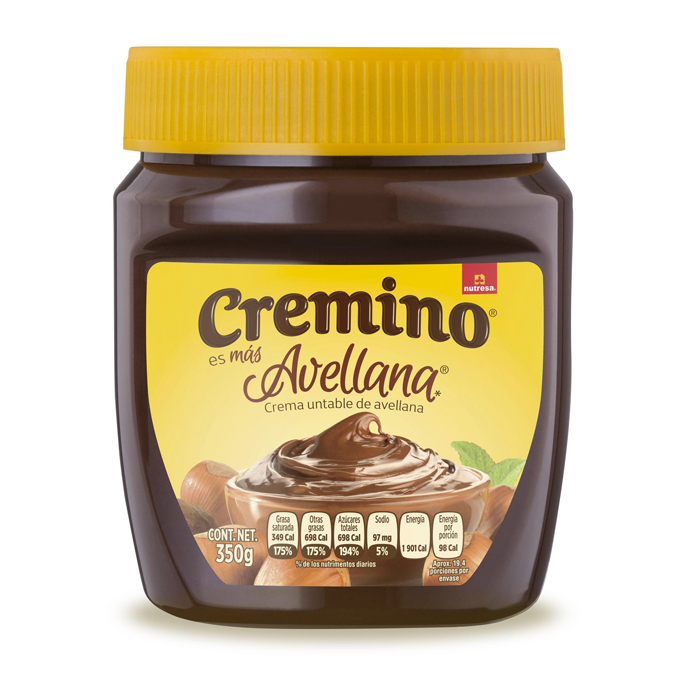 CREMINO CREMA DE AVELLANA UNTABLE 350  GR.