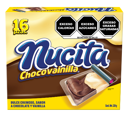 NUCITA CHOCOVAINILLA DISPLAY 16 PZAS 224  GR.