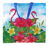 BOLSA DE RAFIA ECOLOGICA REUTILIZABLE EXTRA GRANDE FLAMINGOS 1  PZA.