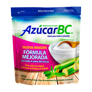 AZÚCAR BAJA EN CALORÍAS BC METCO BOLSA 390  GR.