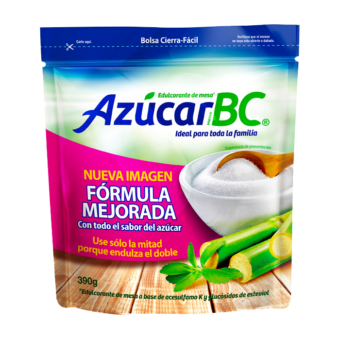 AZÚCAR BAJA EN CALORÍAS BC METCO BOLSA 390  GR.