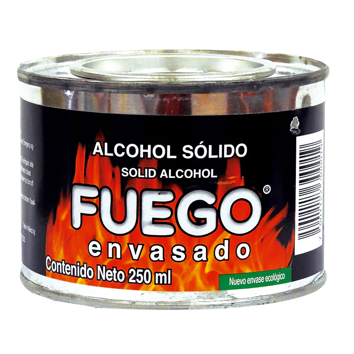 ALCOHOL SOLIDO FUEGO ENVASADO LATA 200  MG 200  MG.