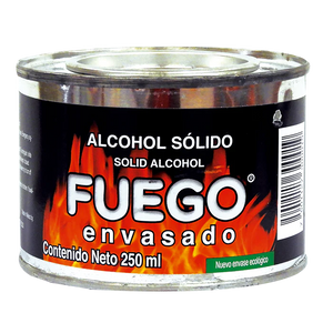 ALCOHOL SOLIDO FUEGO ENVASADO LATA 200  MG 200  MG.