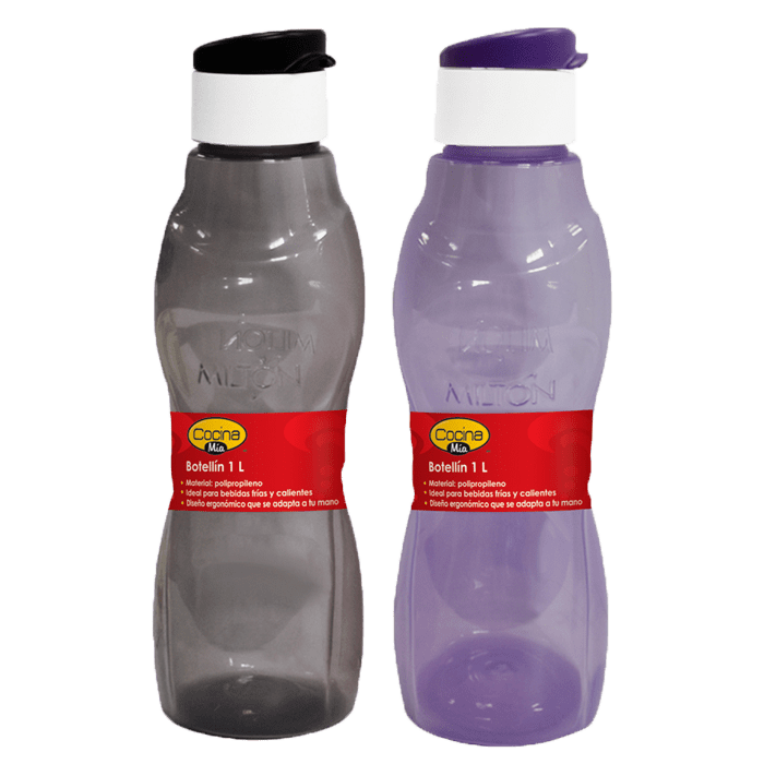 BOTELLIN DE 1LT NEGRO O PURPURA HUT 1  PZA.