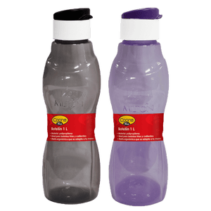 BOTELLIN DE 1LT NEGRO O PURPURA HUT 1  PZA.