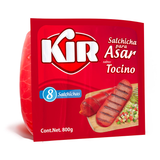 SALCHICHA PARA ASAR SABOR TOCINO KIR 800  GR.