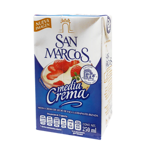 MEDIA CREMA SAN MARCOS TETRA 250  ML.