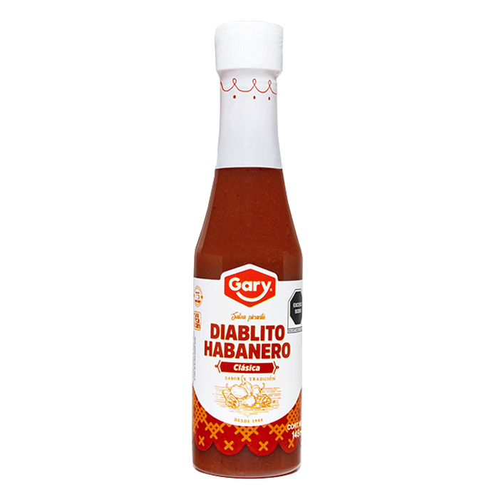 SALSA PICANTE ROJA EL DIABLITO  BOTELLA 145  ML.