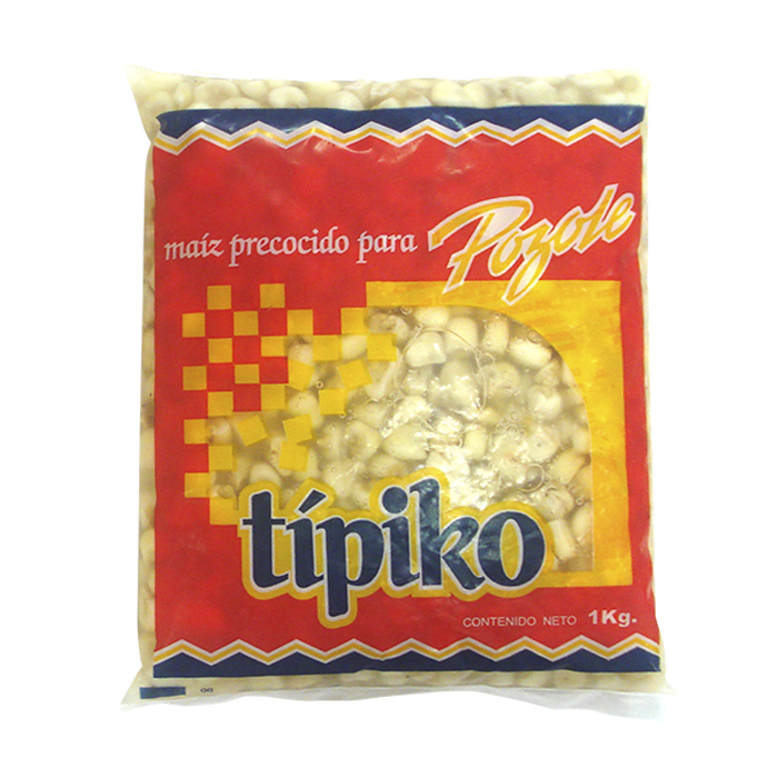 MAIZ PRECOCIDO PARA POZOLE TIPIKO 1  KG.