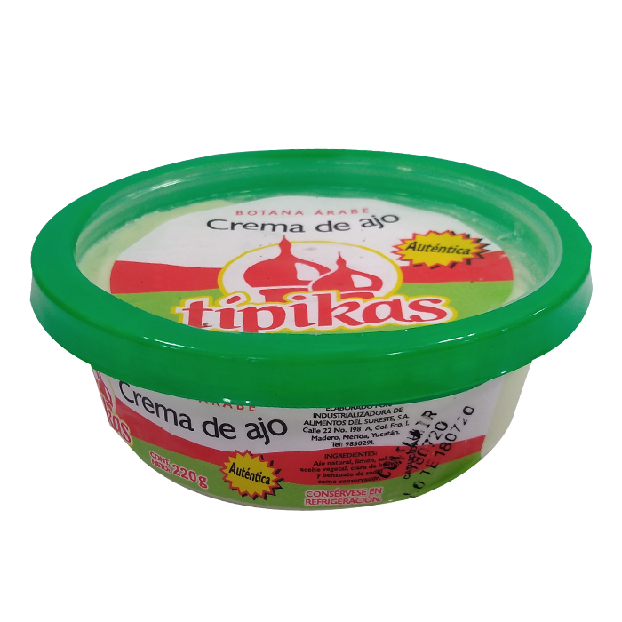 CREMA DE AJO TIPIKAS 220  GR.