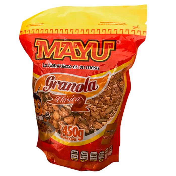 GRANOLA CLÁSICA MAYU BOLSA 450  GR.