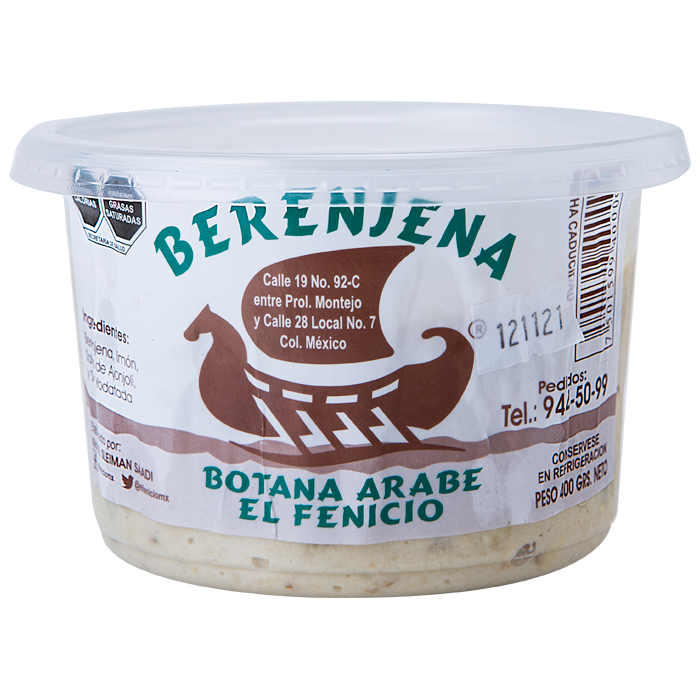 BERENJENA CON SALSA DE AJONJOLI EL FENICIO 400  GR.