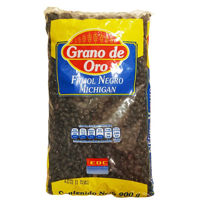 FRIJOL NEGRO GRANO DE ORO 900  GR.