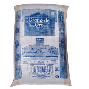 ARROZ SUPER EXTRA 5 % GRANO DE ORO 10  KG.