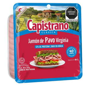 JAMON VIRGINIA DE PAVO CAPISTRANO 250  GR.