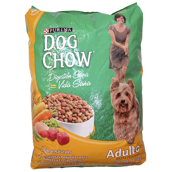 DOG CHOW ADULTOS RAZAS PEQ. 23% PROTEINA BULTO 7.500  KG.