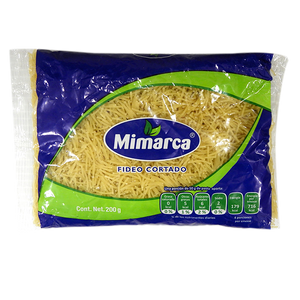 PASTA PARA SOPA FIDEO CORTO MIMARCA BOLSA 200  GR.