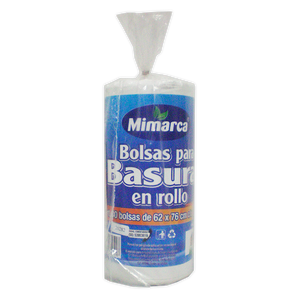 BOLSAS PARA BASURA GRANDE MYBRAND (ROLLO) 62x76 30  PZA.