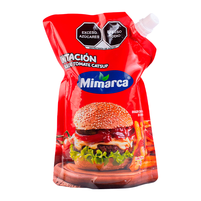 SALSA DE TOMATE TIPO CATSUP MIMARCA DOY PACK 1  KG.