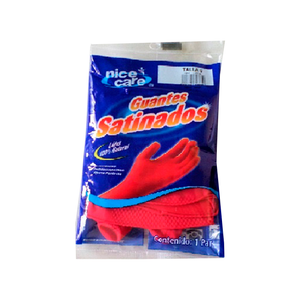 GUANTES SATINADO NICE CARE GRANDE 1  PZA.