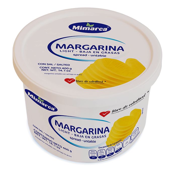 MARGARINA BAJA EN GRASA CON SAL MI MARCA 400  GR.