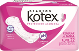 PANTIPROTECTORES KOTEX REGULAR 22  PZA.