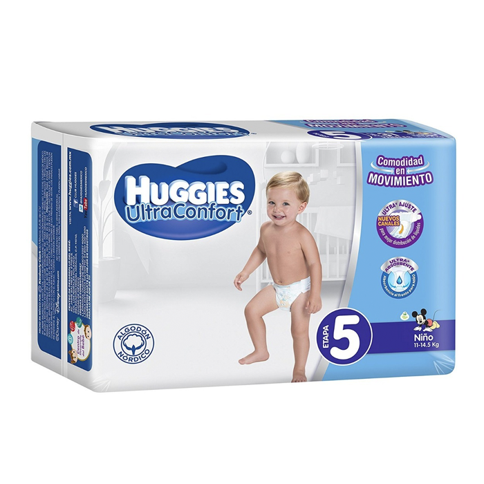 KleenBebé Pañal Bebé, Pañal Desechable Para Bebé Suavelastic Unisex Grande  Baby Boys : : Bebé