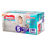 PAÑAL INFANTIL HUGGIES ALL AROUND E5 UNISEX 40  PZA.