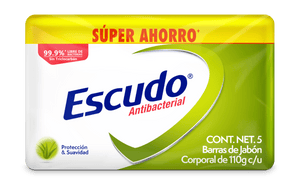 PACK JABON DE TOCADOR ESCUDO PROTECCIÓN CON ALOE VERA  110 GR C/U 110  GR.