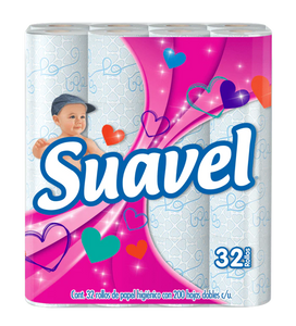 PAPEL HIGIENICO SUAVEL DE 200 HD 32  ROLLO