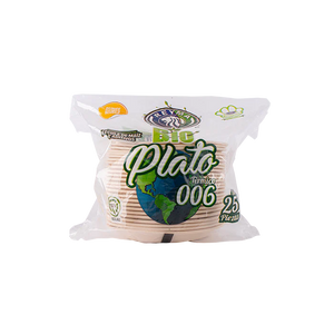 PLATO PASTELERO 006 REYMA BIODEGRADABLE 25  PZA.