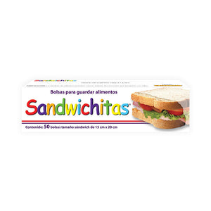 BOLSA HERMETICA PARA SANDWICH SANDWICHITAS 50  PZA.