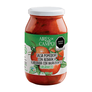 SALSA POMODORO AIRES DE CAMPO FRASCO 460  ML.