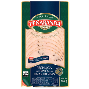 PECHUGA DE PAVO FINAS HIERBAS PEÑARANDA 150  GR.