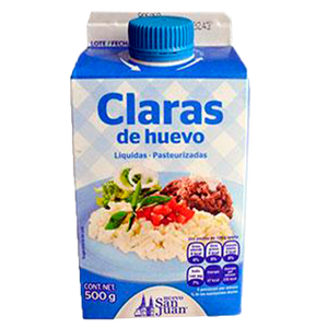 CLARAS DE HUEVO SAN JUAN 500  GR.