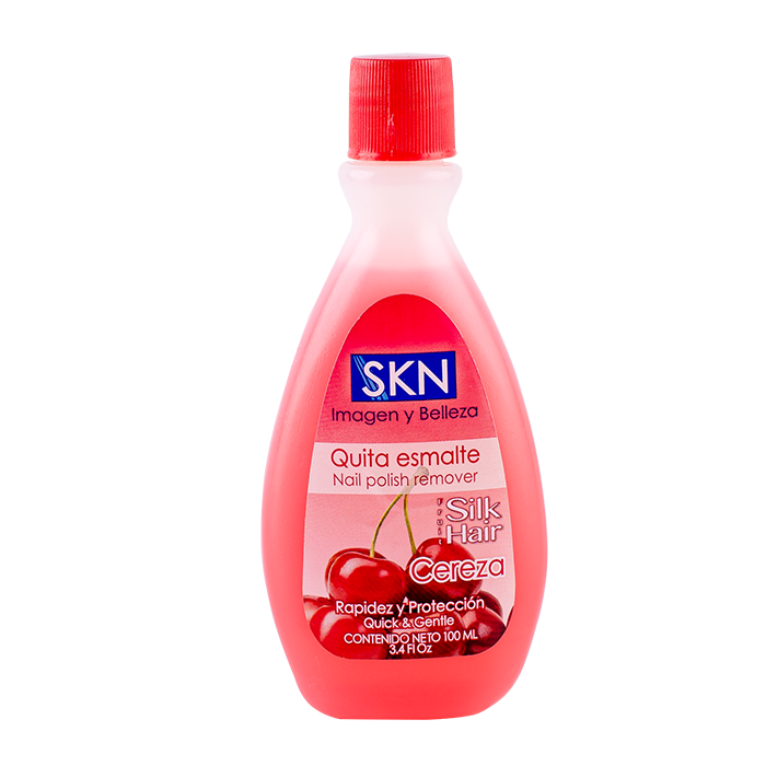 QUITA ESMALTE SILK HAIR CEREZA 100  ML.