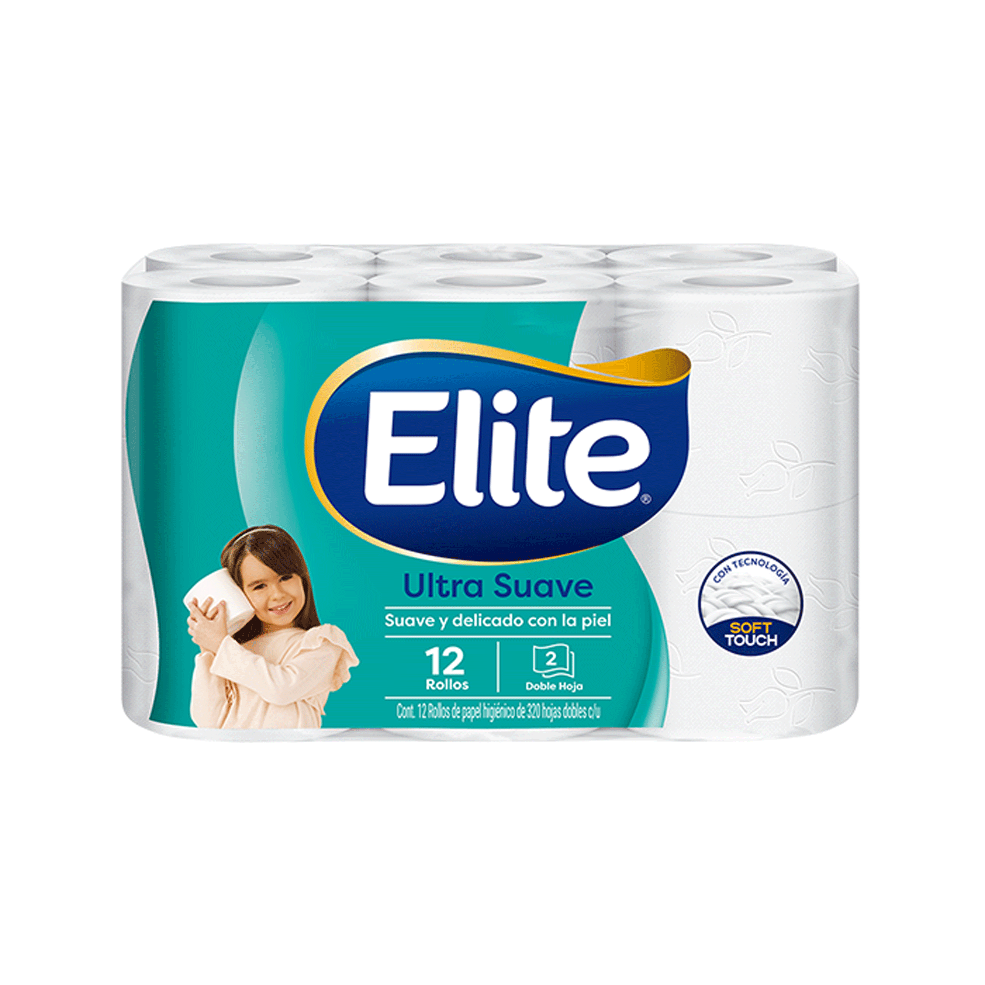 Elite Ultra Suave Papel Higiénico Doble Hoja 12 Rollos - Suave y Delicado  con la Piel : : Salud y Cuidado Personal