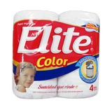 PAPEL HIGIENICO ELITE COLOR MANZANILLA 287 HD 4  ROLLO