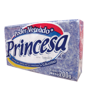 JABON DE LAVANDERIA  PRINCESA AZUL CON GLICERINA 200  GR.