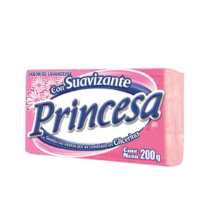 JABON DE LAVANDERIA CON SUAVIZANTE ROSA PRINCESA 200  GR.